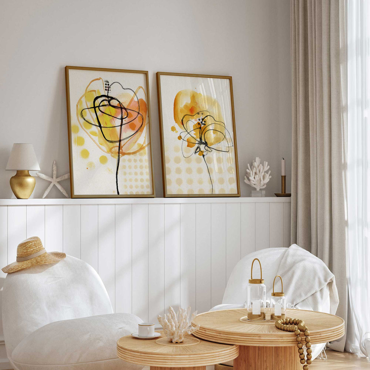 [Color:Walnut], Picture of art in a Walnut frame