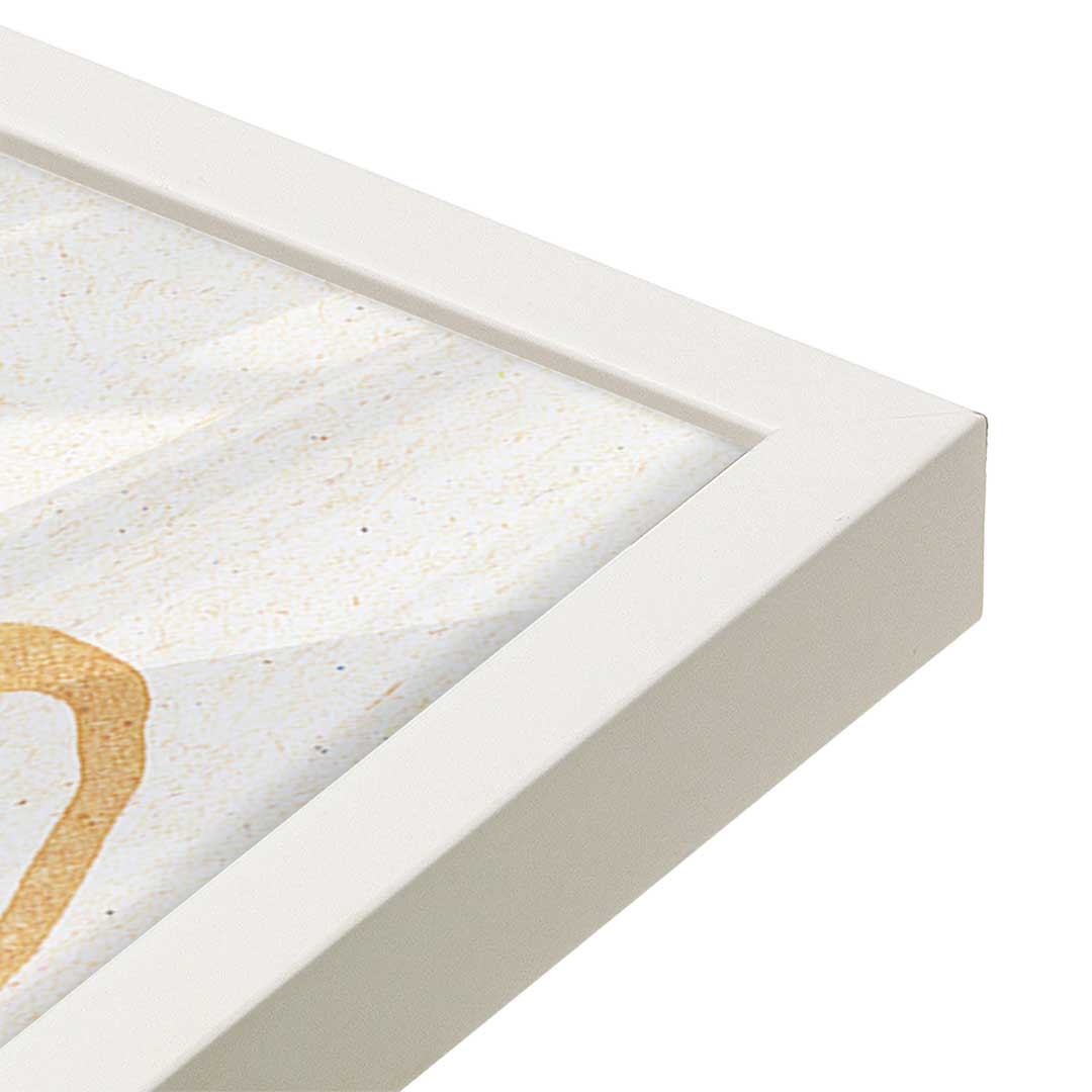 [Color:Opaque White], Picture of art in a Opaque White frame of the corner
