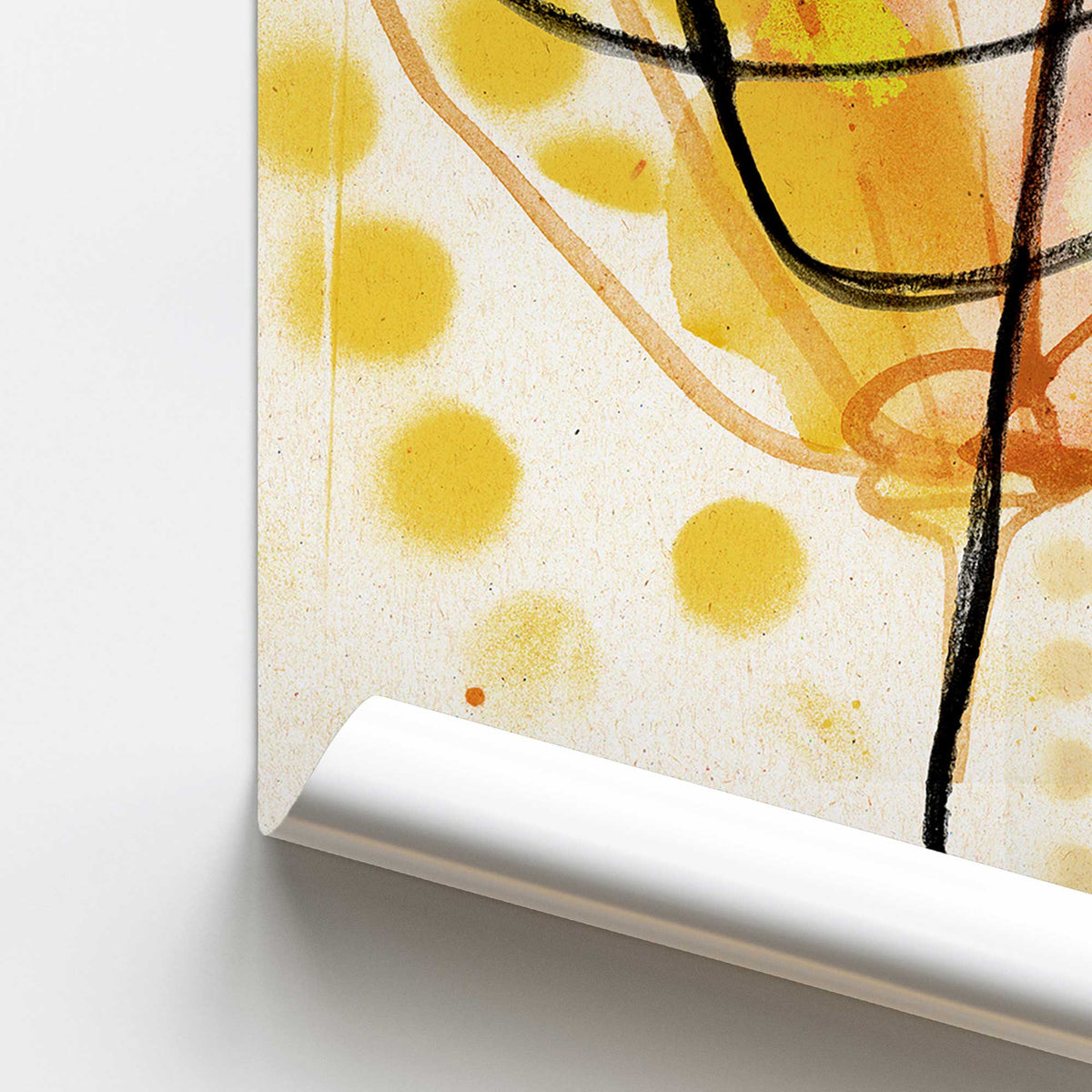 [color:Rolled Print], Picture of close up of art