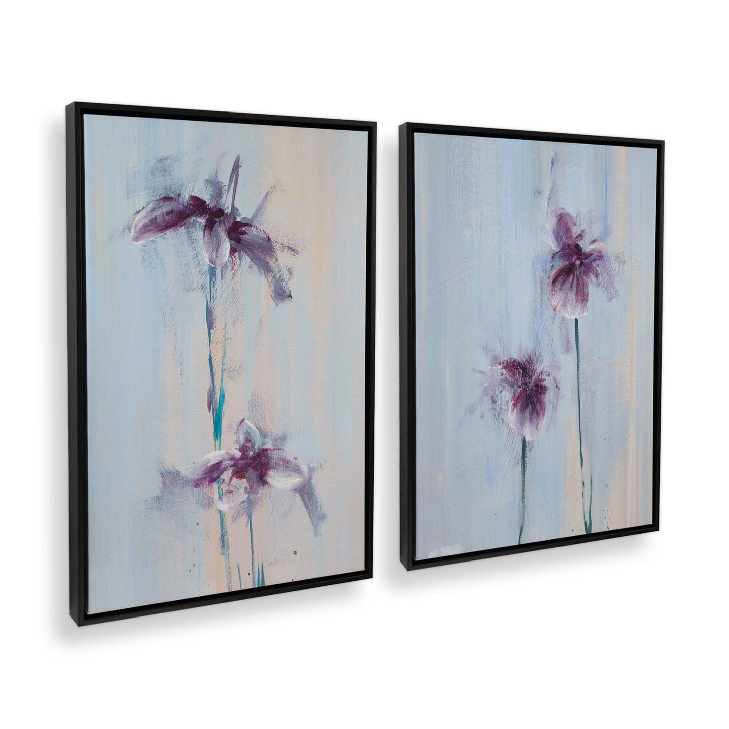 [Color:Satin Black], Picture of art in a Satin Black frame at an angle