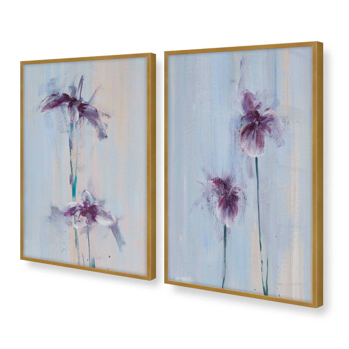 [Color:Polished Gold], Picture of art in a Polished Gold frame at an angle