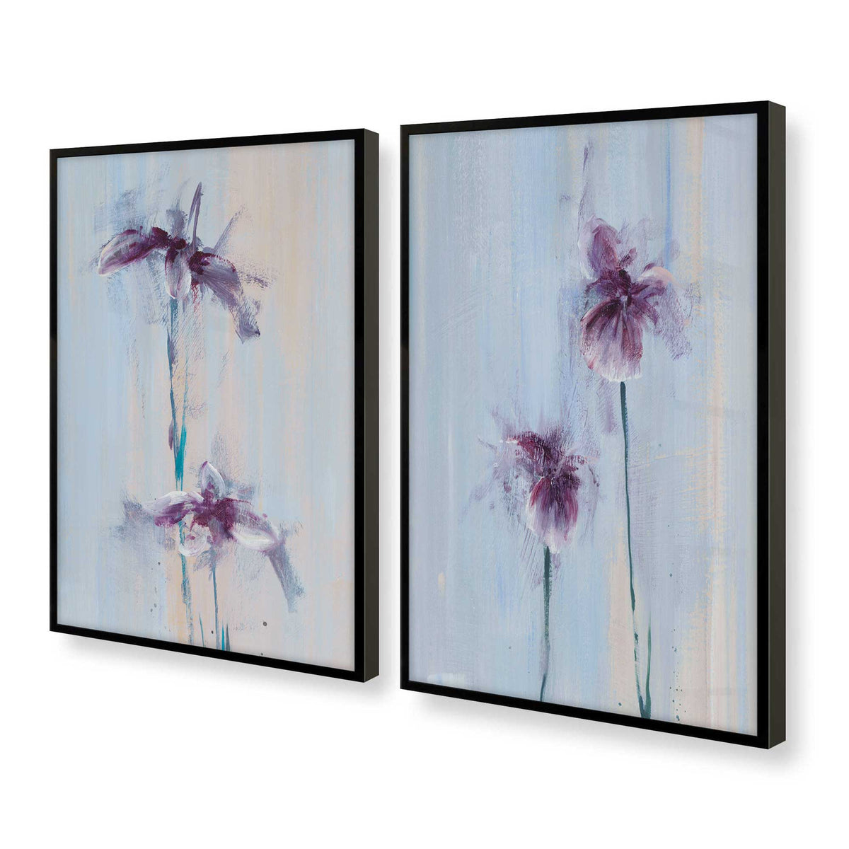 [Color:Satin Black], Picture of art in a Satin Black frame at an angle