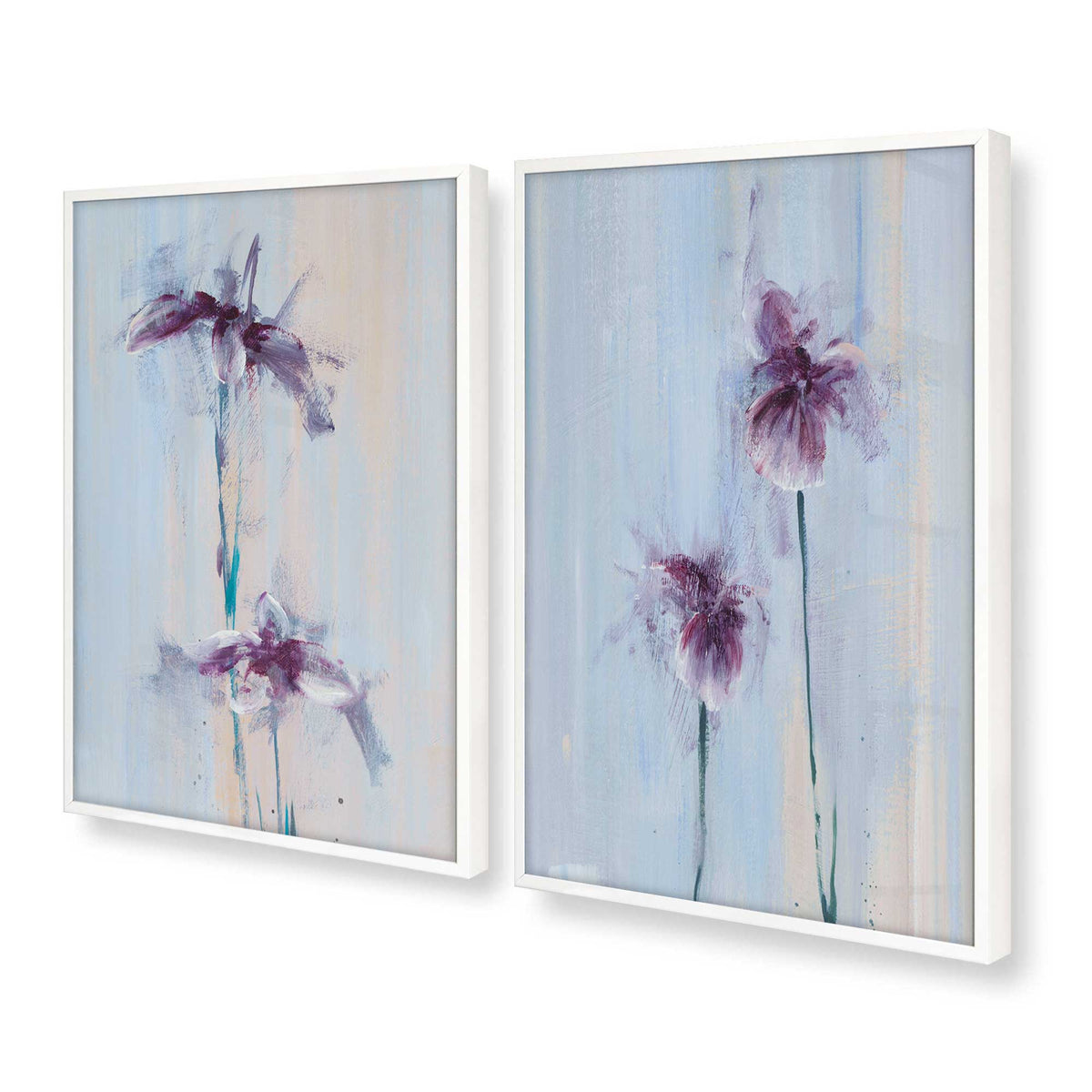 [Color:Opaque White], Picture of art in a Opaque White frame at an angle