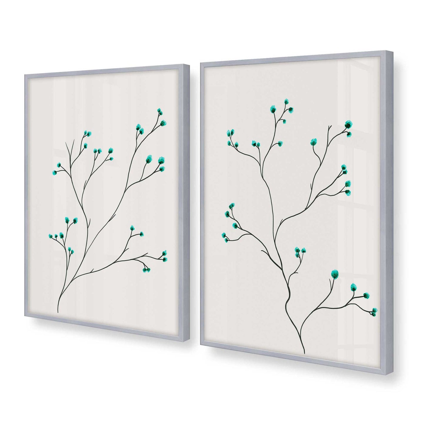 [Color:Polished Chrome], Picture of art in a Polished Chrome frame at an angle