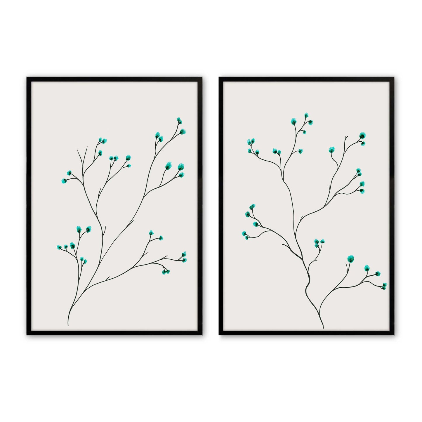 [Color:Satin Black], Picture of art in a Satin Black frame