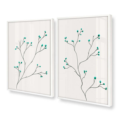 [Color:Opaque White], Picture of art in a Opaque White frame at an angle