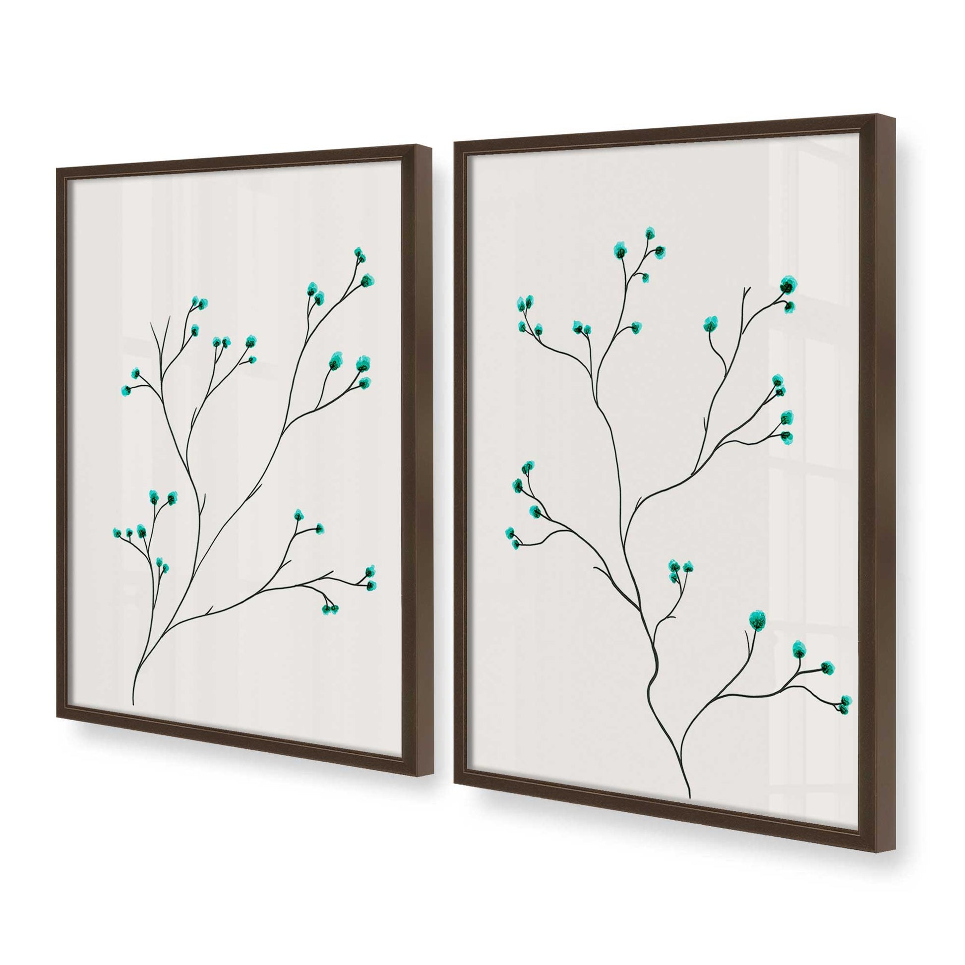 [Color:Belvinder Brown], Picture of art in a Belvinder Brown frame at an angle