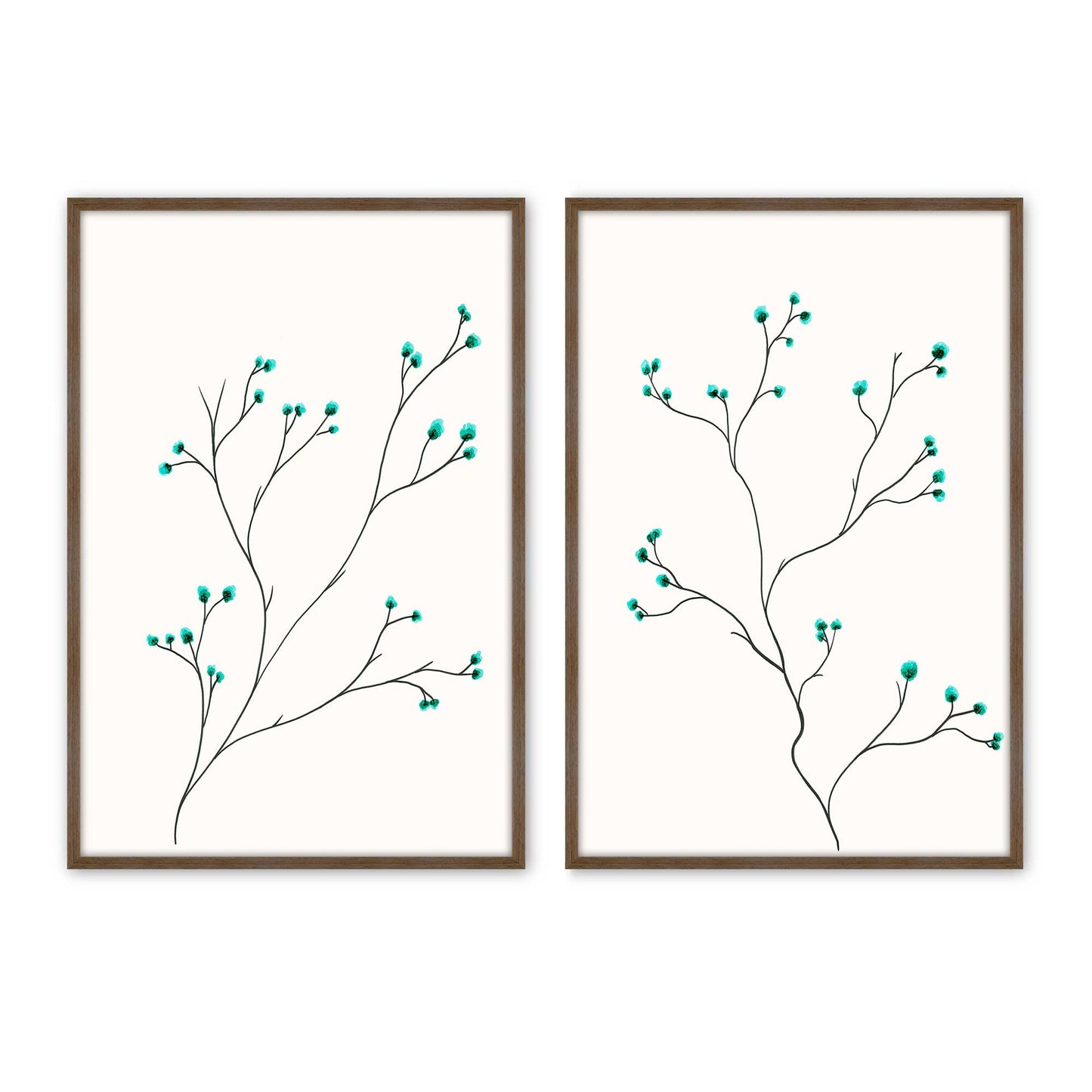 [Color:Walnut], Picture of art in a Walnut frame