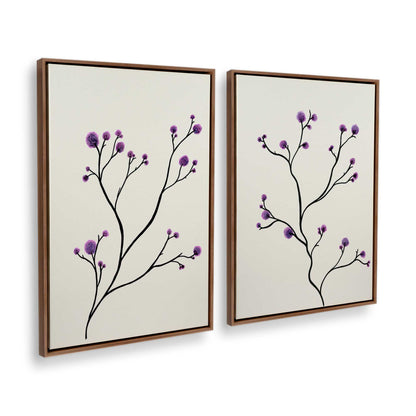 [Color:Walnut], Picture of art in a Walnut frame at an angle