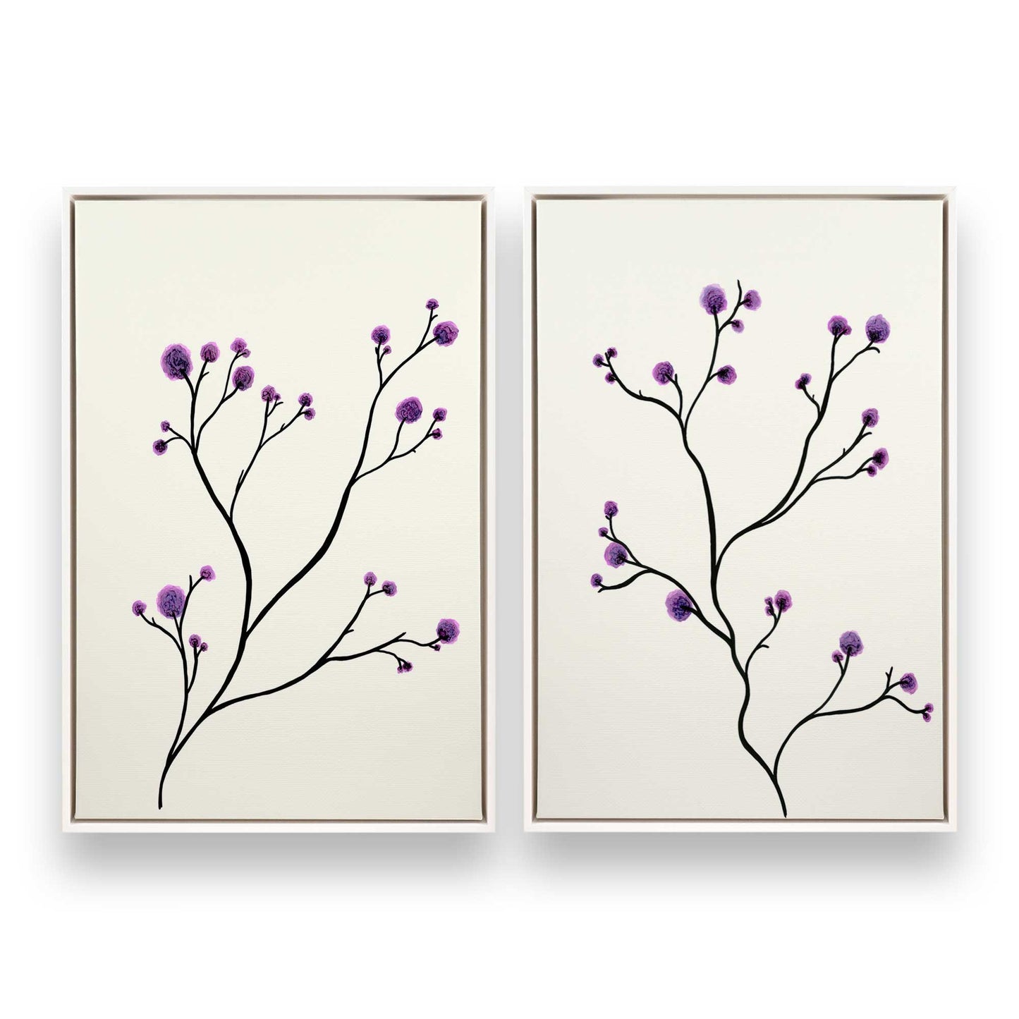 [Color:Opaque White], Picture of art in a White frame