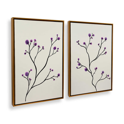 [Color:Polished Gold], Picture of art in a Polished Gold frame at an angle
