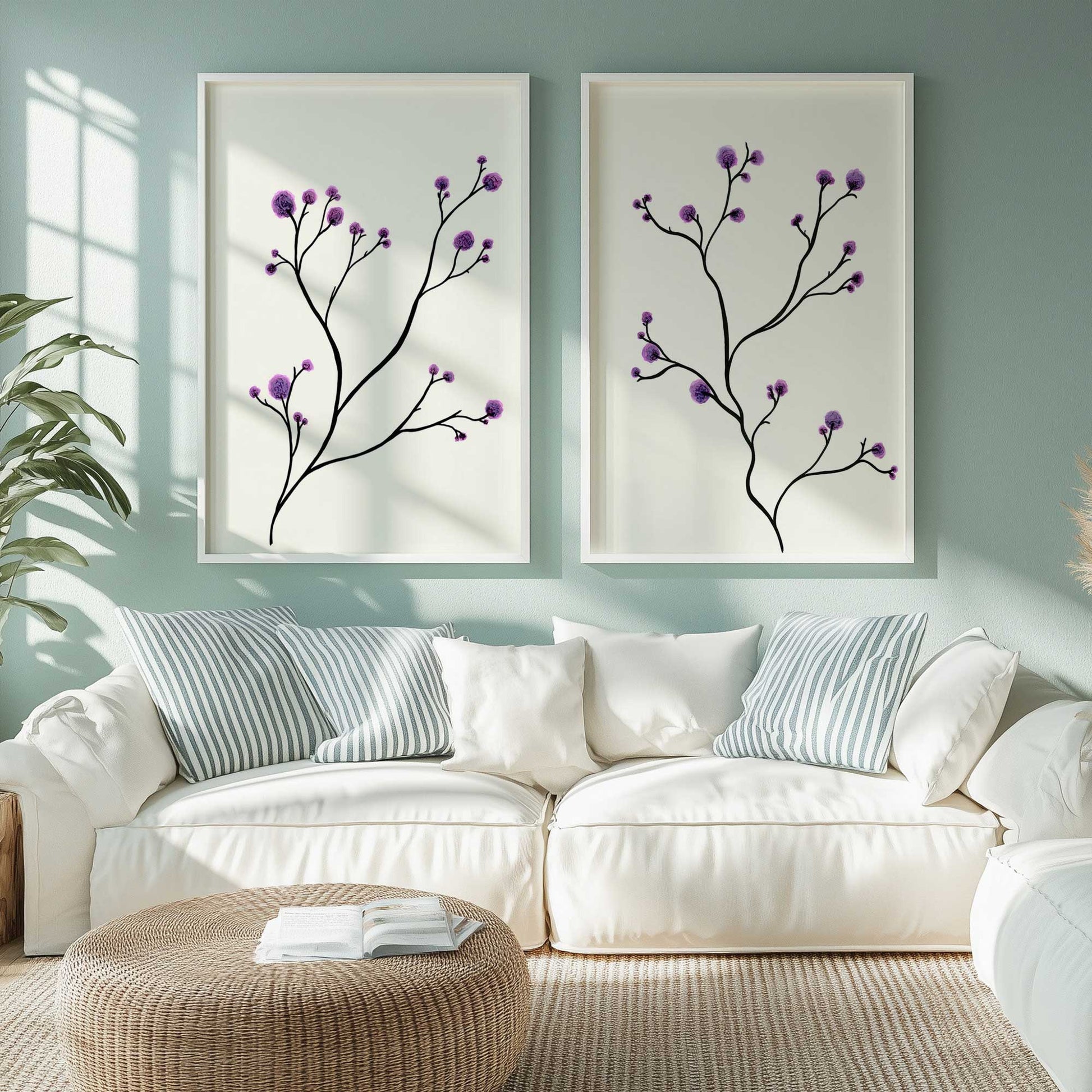 [Color:Satin Black], Picture of art in a Satin Black frame