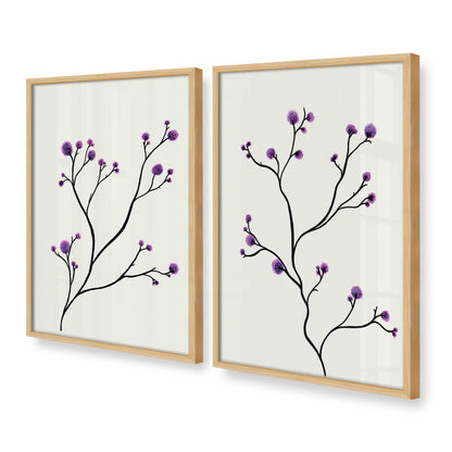 [Color:American Maple], Picture of art in a American Maple frame at an angle