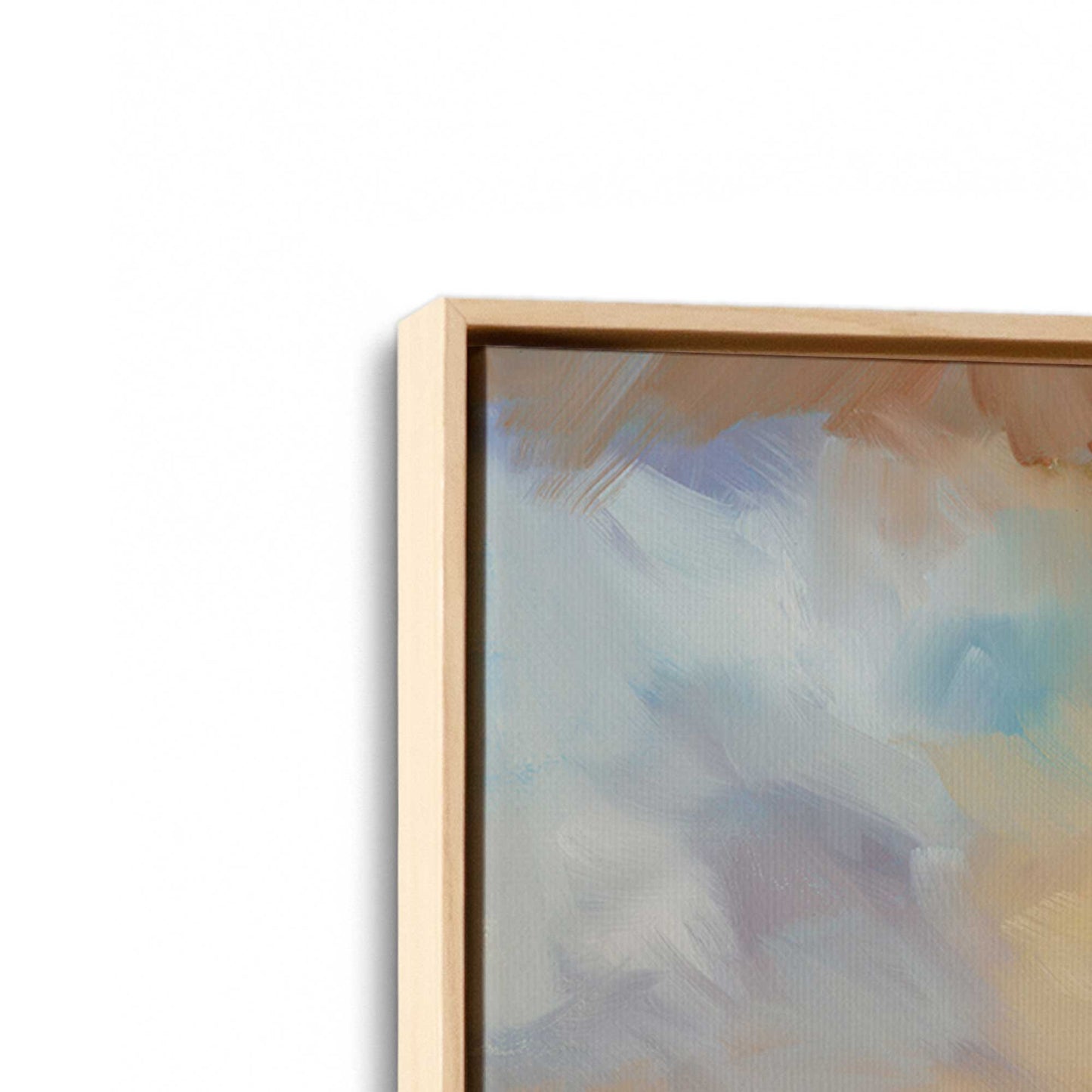 [Color:American Maple], Picture of art in an American Maple frame at an angle