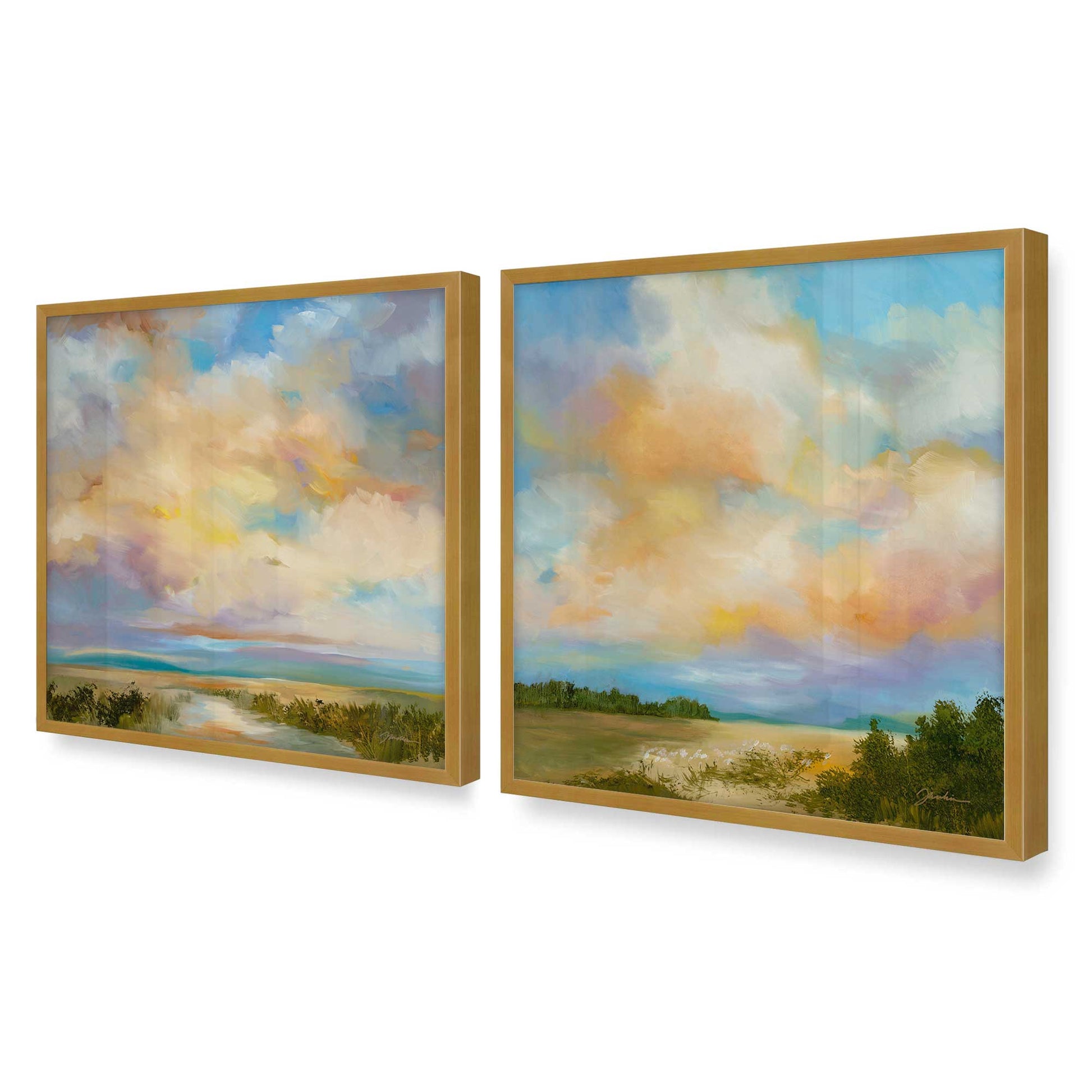 [Color:Polished Gold], Picture of art in a Polished Gold frame of the corner