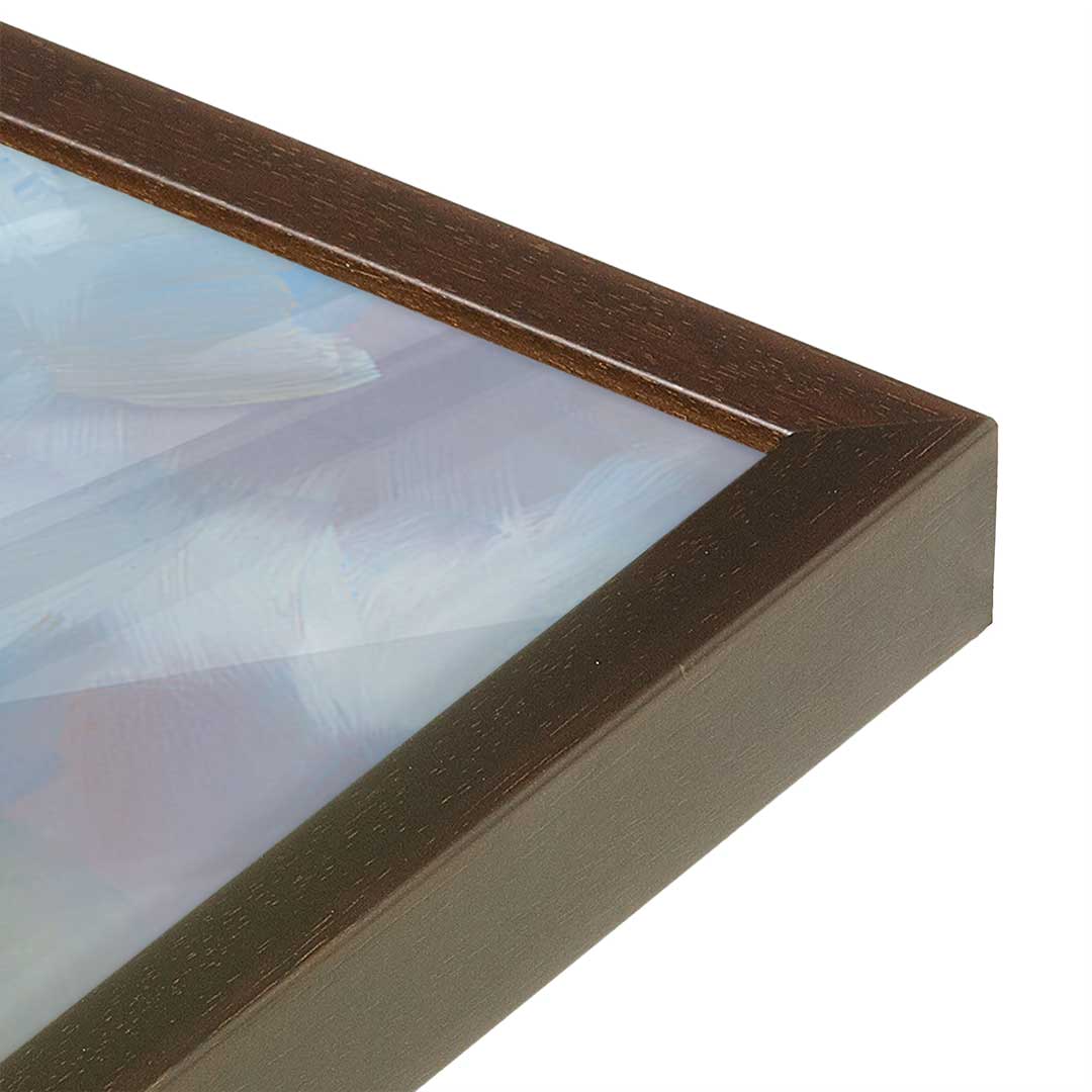 [Color:Belvinder Brown], Picture of art in a Belvinder Brown frame of the corner