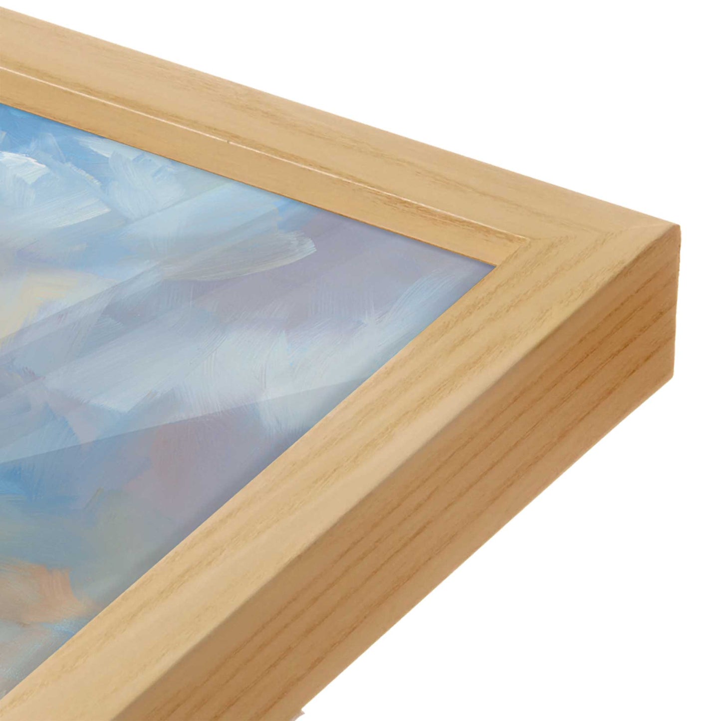 [Color:American Maple], Picture of art in an American Maple frame of the corner
