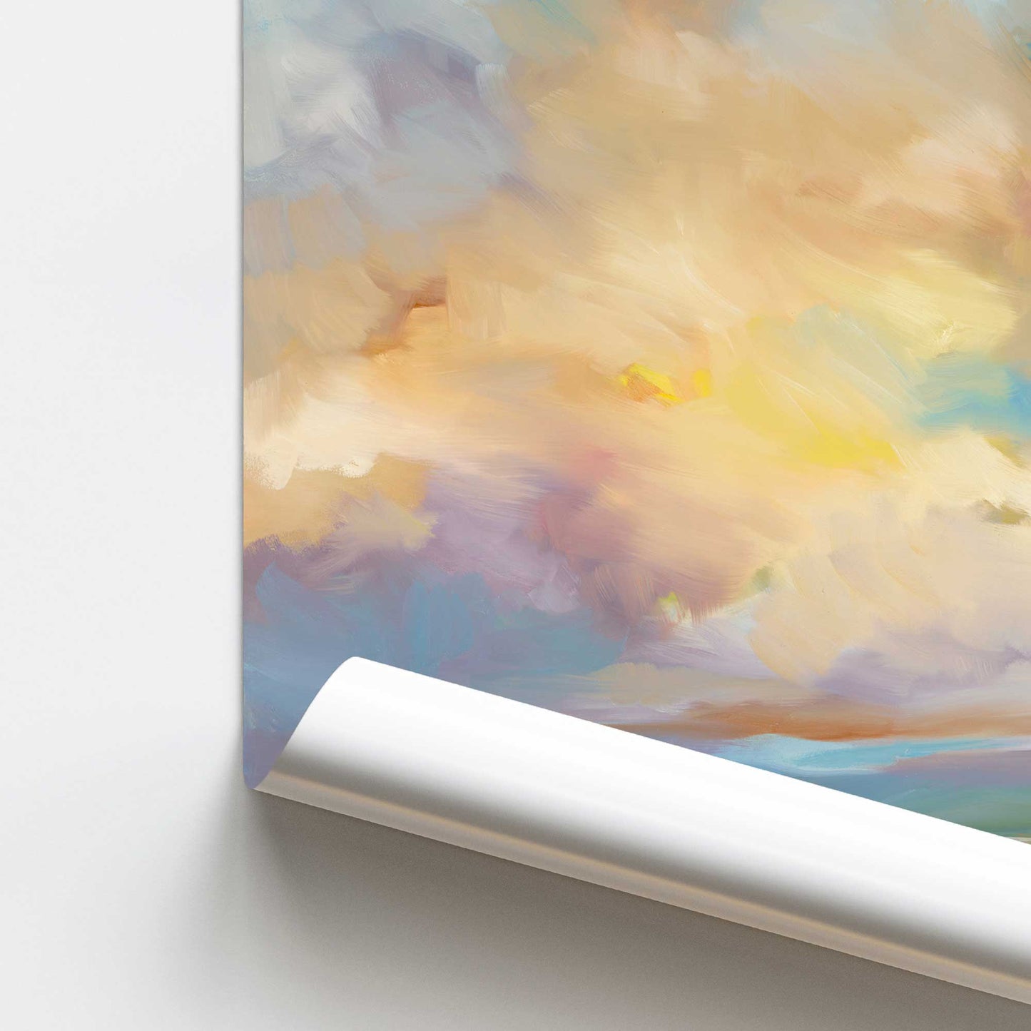 [color:Rolled Print], Picture of close up of art