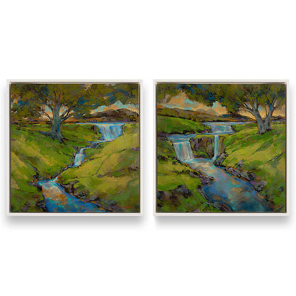 [Color:Opaque White], Picture of art in a White frame