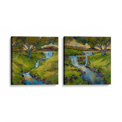 [Color:Stretched Canvas], Picture of the corner of the art