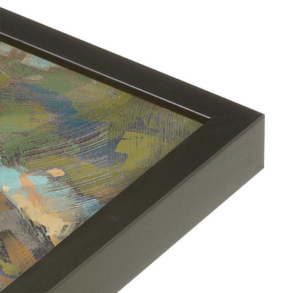 [Color:Satin Black], Picture of art in a Satin Black frame of the corner