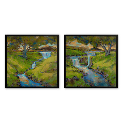 [Color:Satin Black], Picture of art in a Satin Black frame