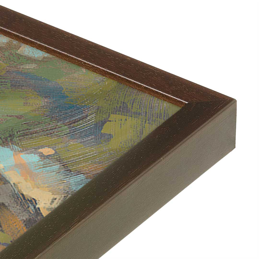 [Color:Belvinder Brown], Picture of art in a Belvinder Brown frame of the corner