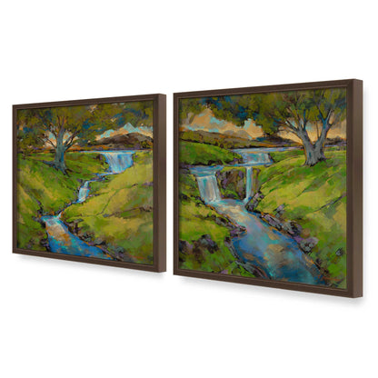 [Color:Belvinder Brown], Picture of art in a Belvinder Brown frame at an angle