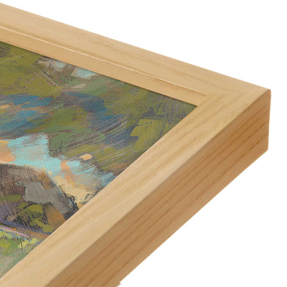 [Color:American Maple], Picture of art in an American Maple frame of the corner