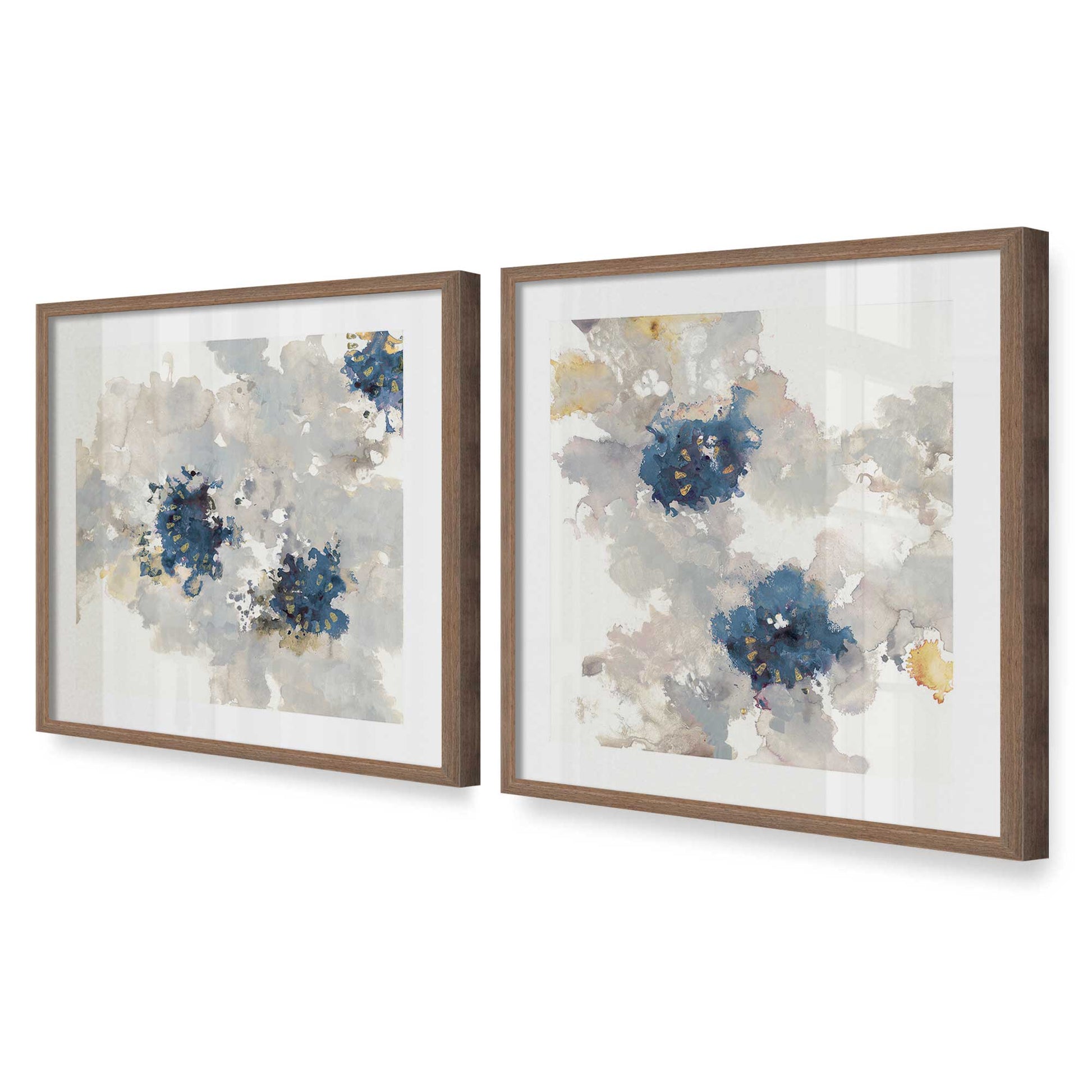 [Color:Walnut], Picture of art in a Walnut frame at an angle