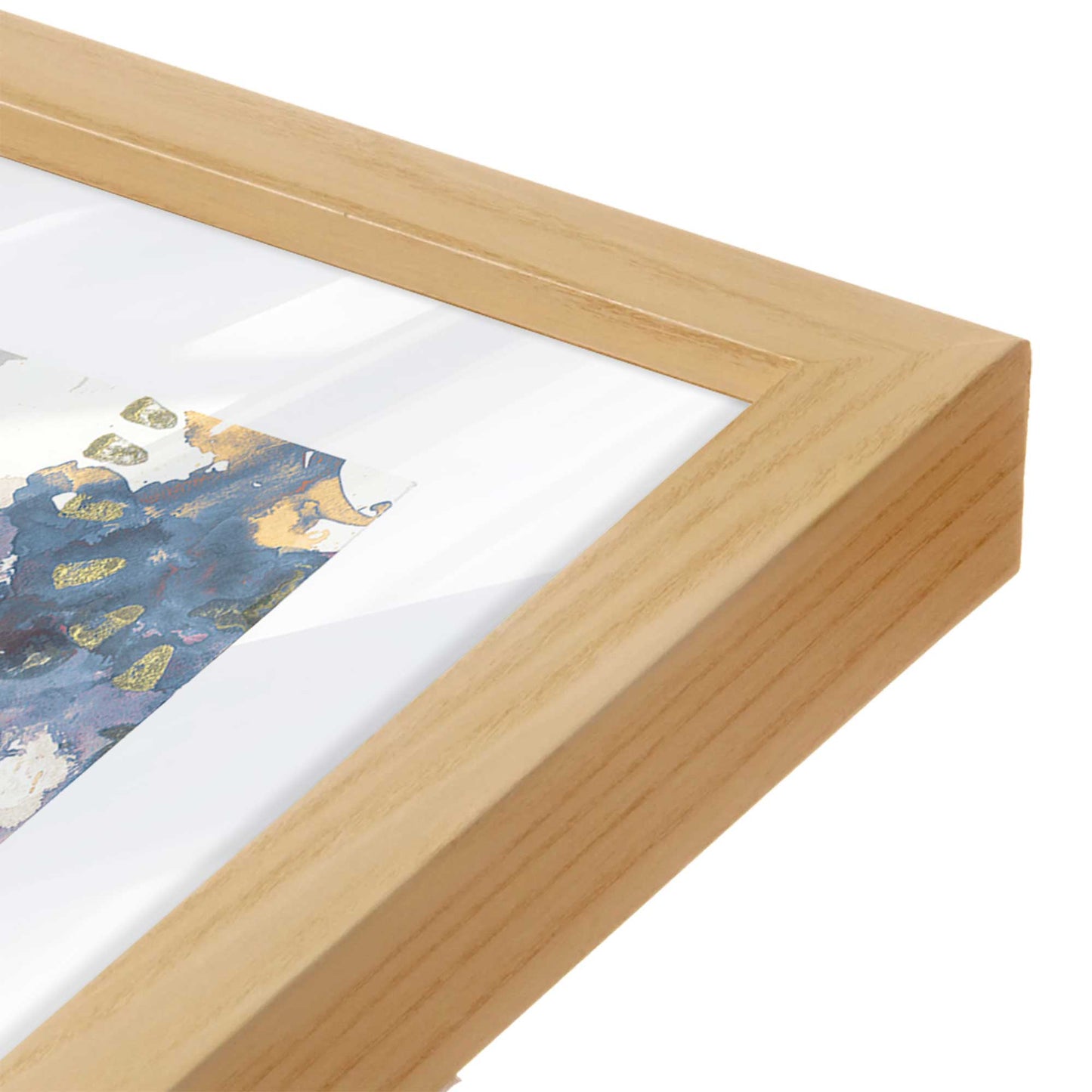 [Color:American Maple], Picture of art in an American Maple frame of the corner