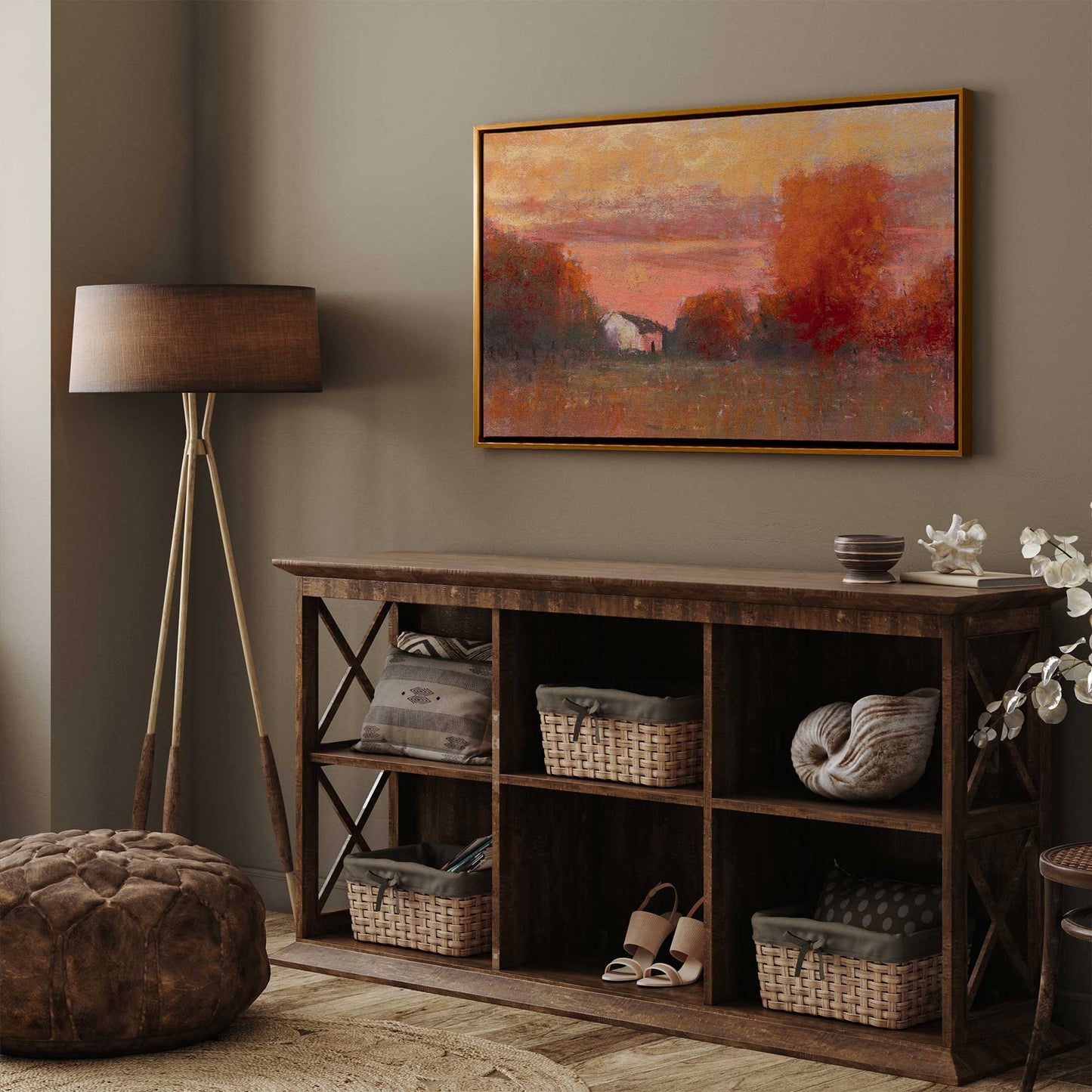 Warm Fall Evening Canvas Print