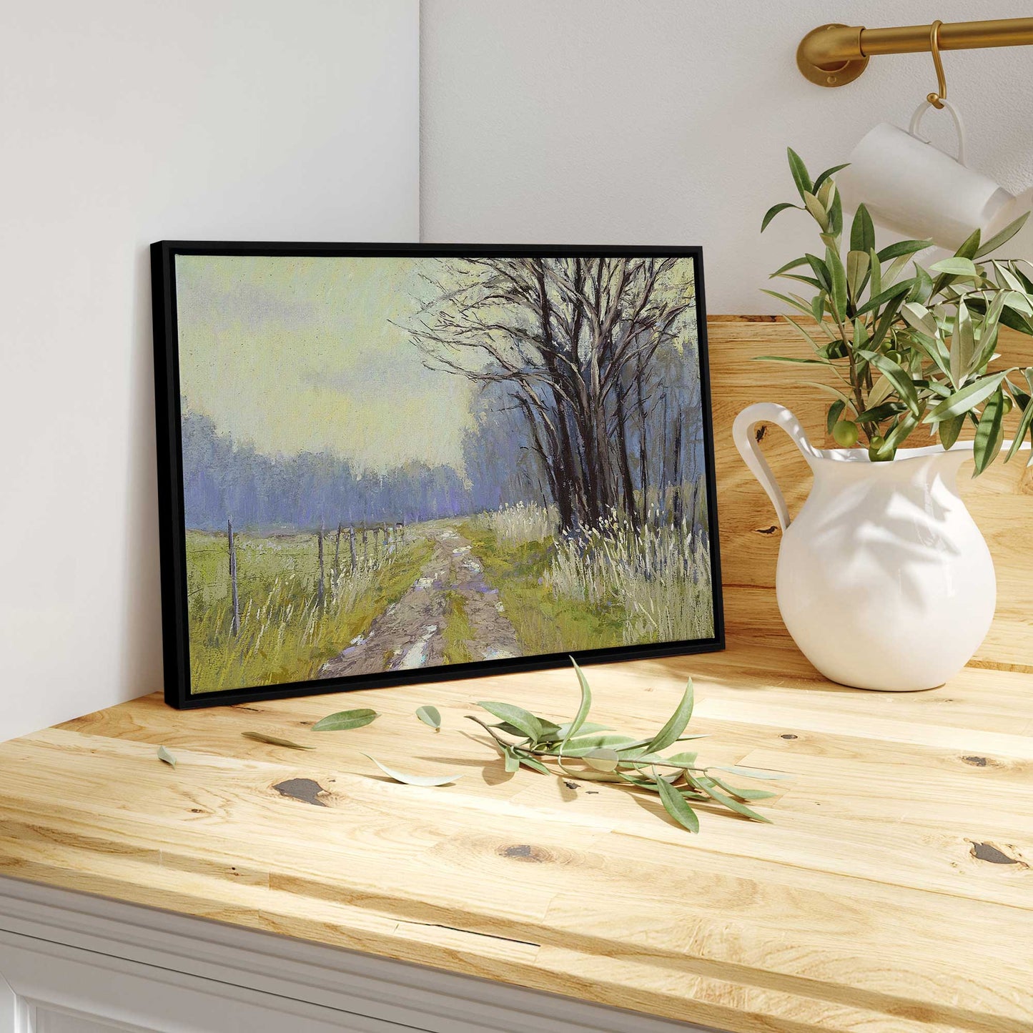 Quiet Country Road Canvas Print