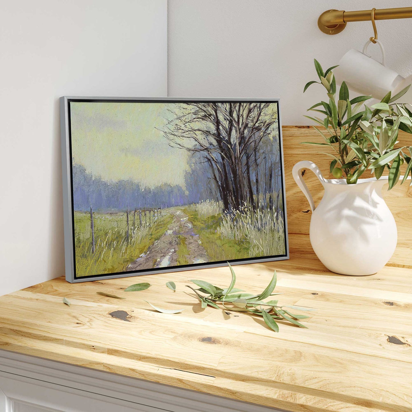 Quiet Country Road Canvas Print
