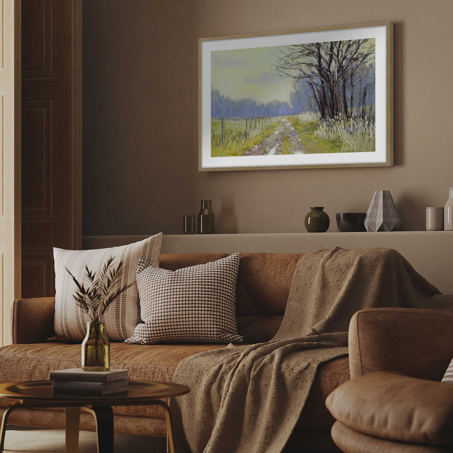 Quiet Country Road Art Print