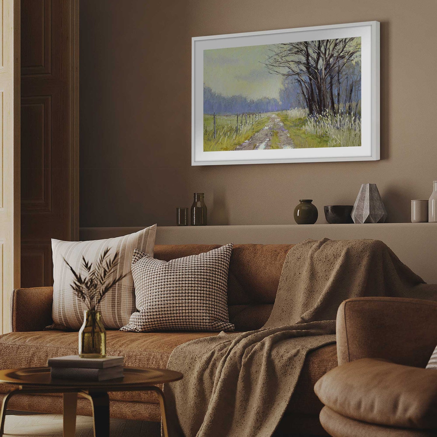 Quiet Country Road Art Print
