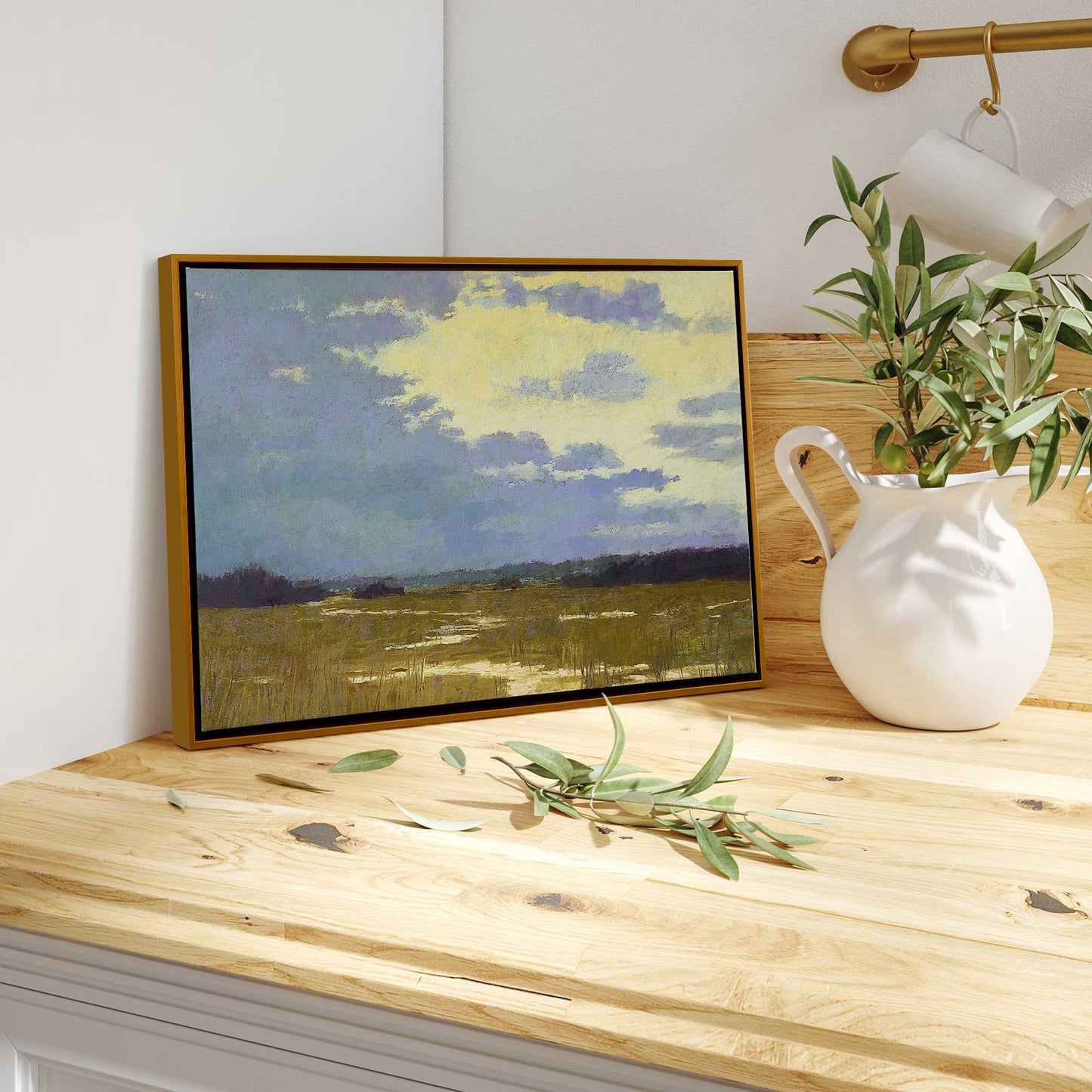 Moody Marshland Canvas Print