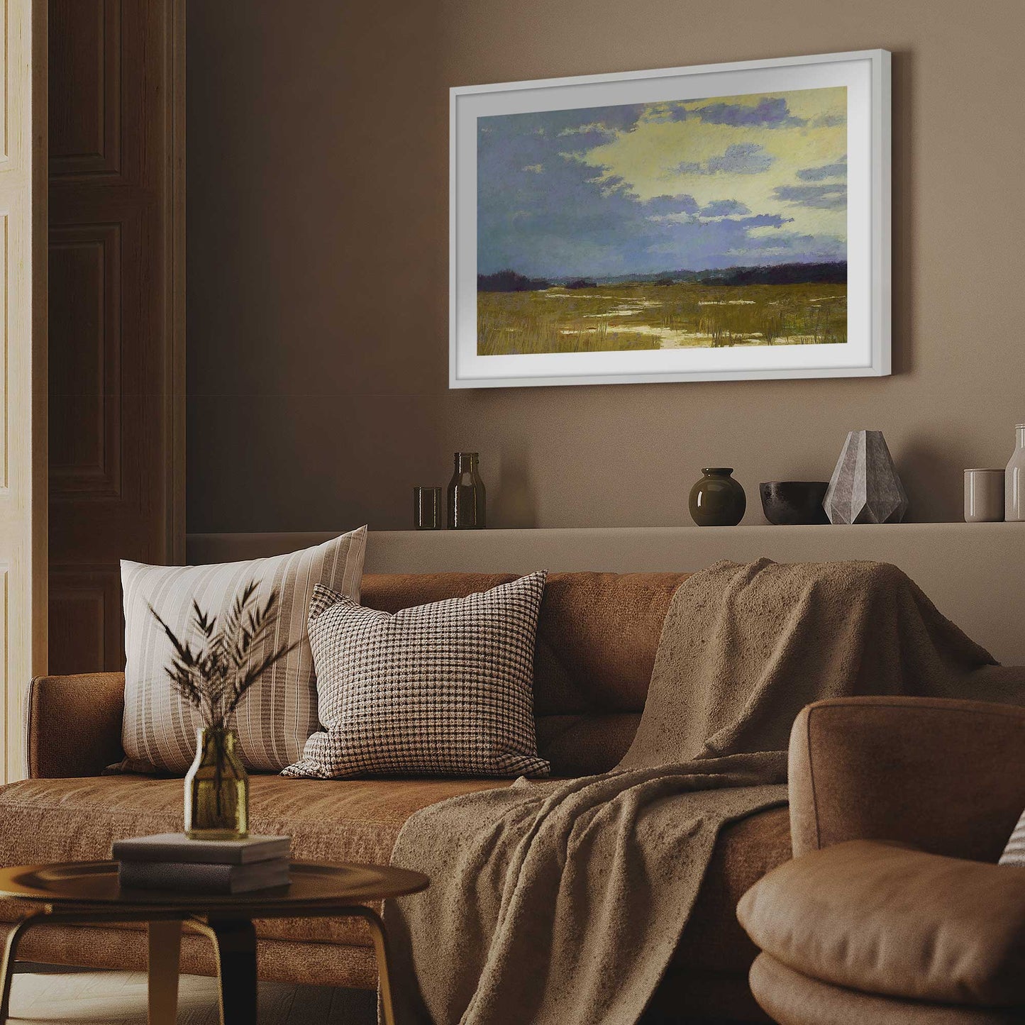 Moody Marshland Art Print