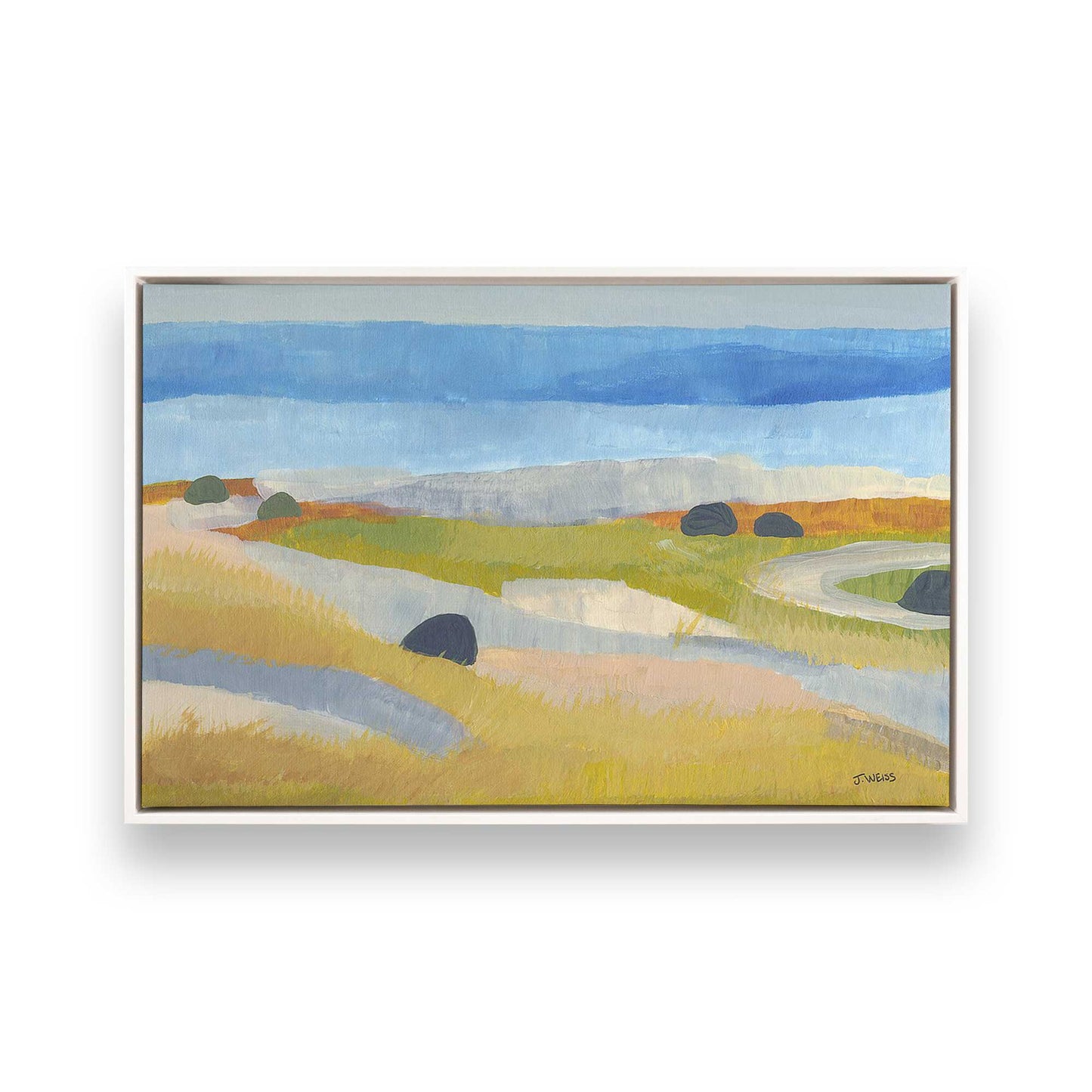 [Color:White], Picture of art in a White frame