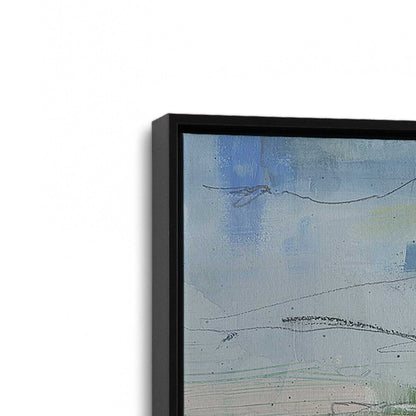 [Color:Satin Black], Picture of art in a Satin Black frame at an angle