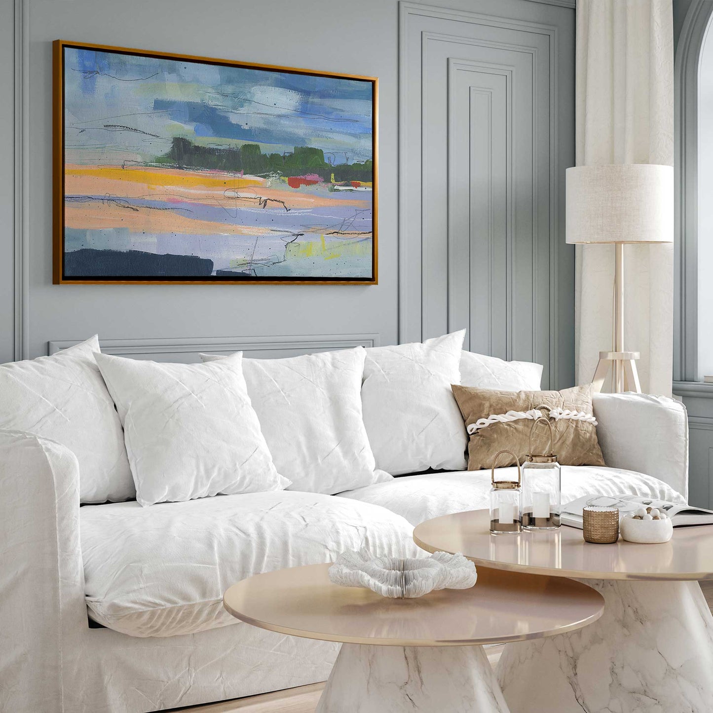Abstract Beachfront I Canvas Print
