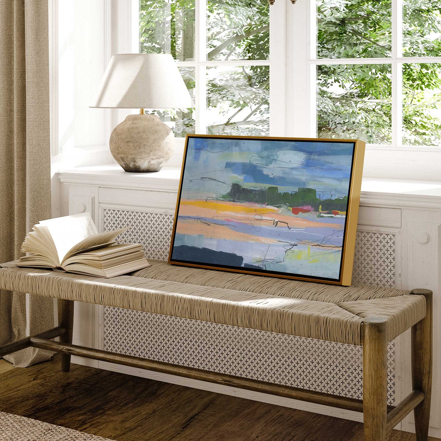 Abstract Beachfront I Canvas Print
