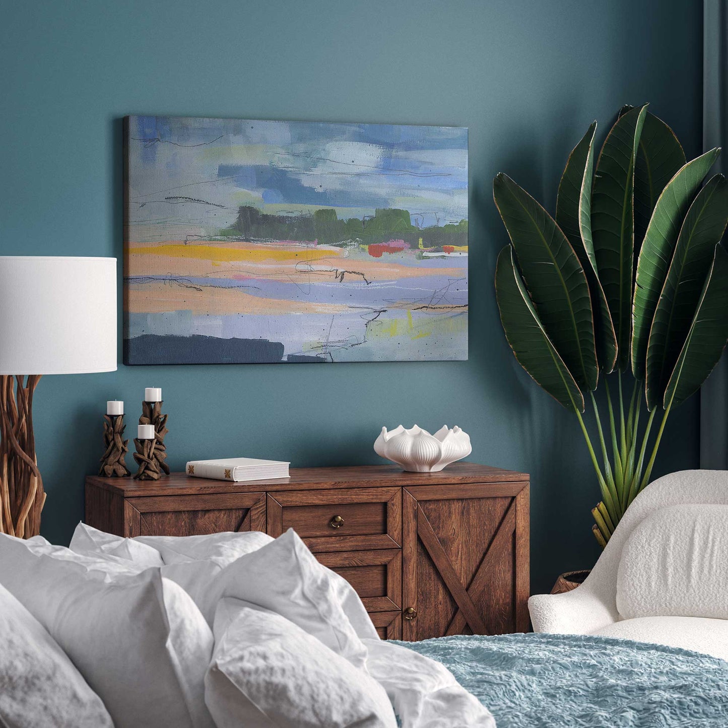 Abstract Beachfront I Canvas Print