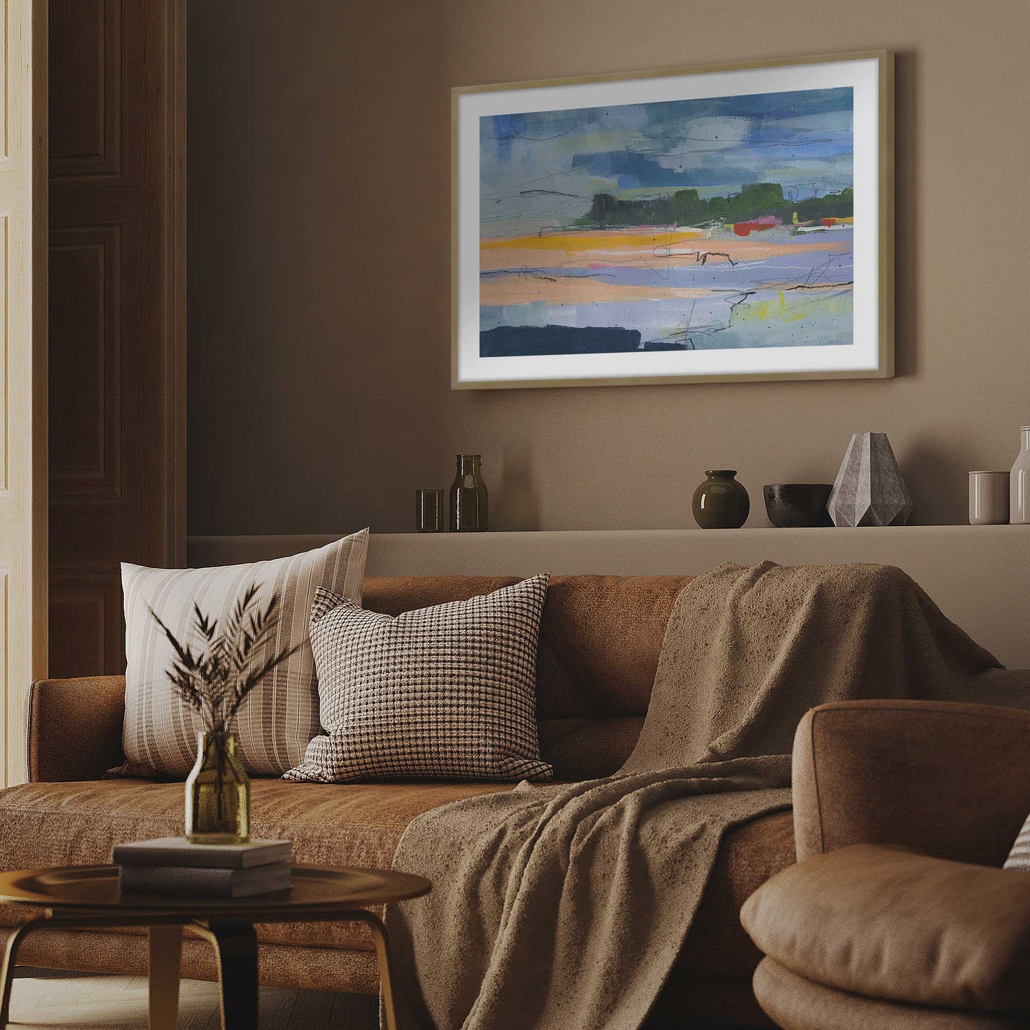 Abstract Beachfront I Art Print