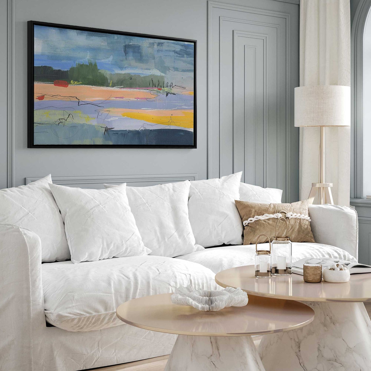 Abstract Beachfront II Canvas Print