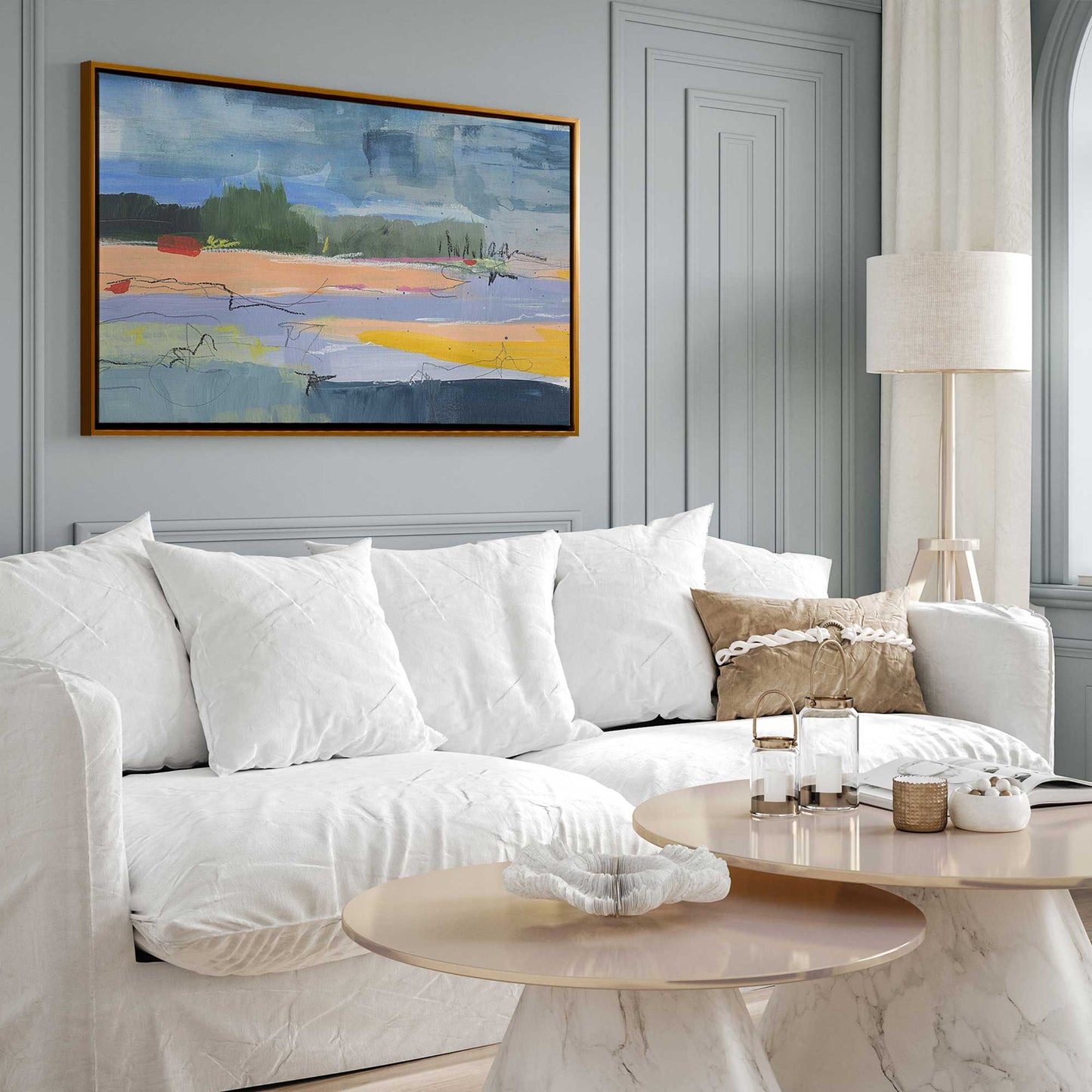 Abstract Beachfront II Canvas Print