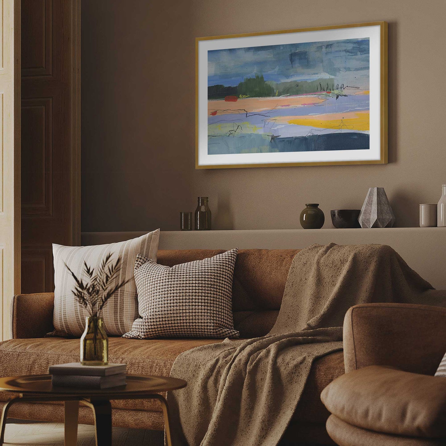 Abstract Beachfront II Art Print