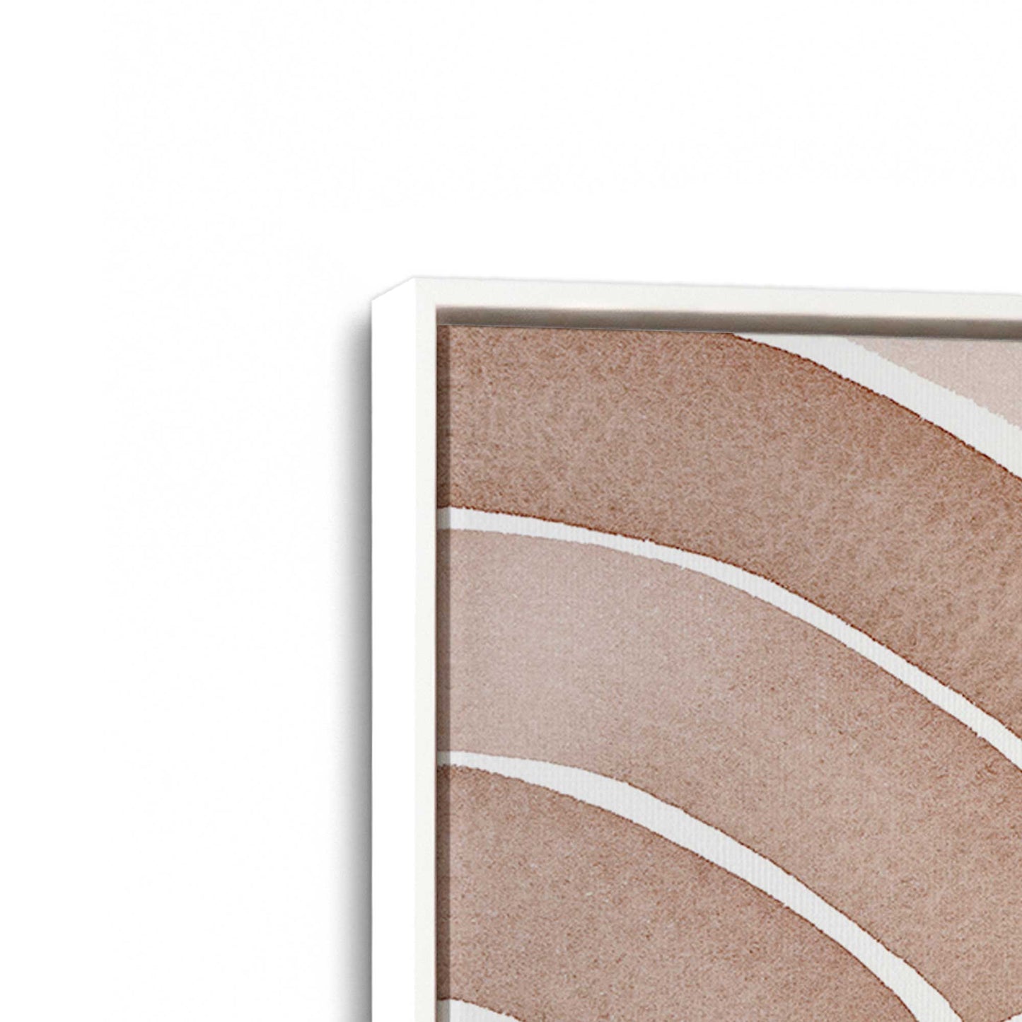 Soft Lines in Brown Canvas Print, Set of 2
