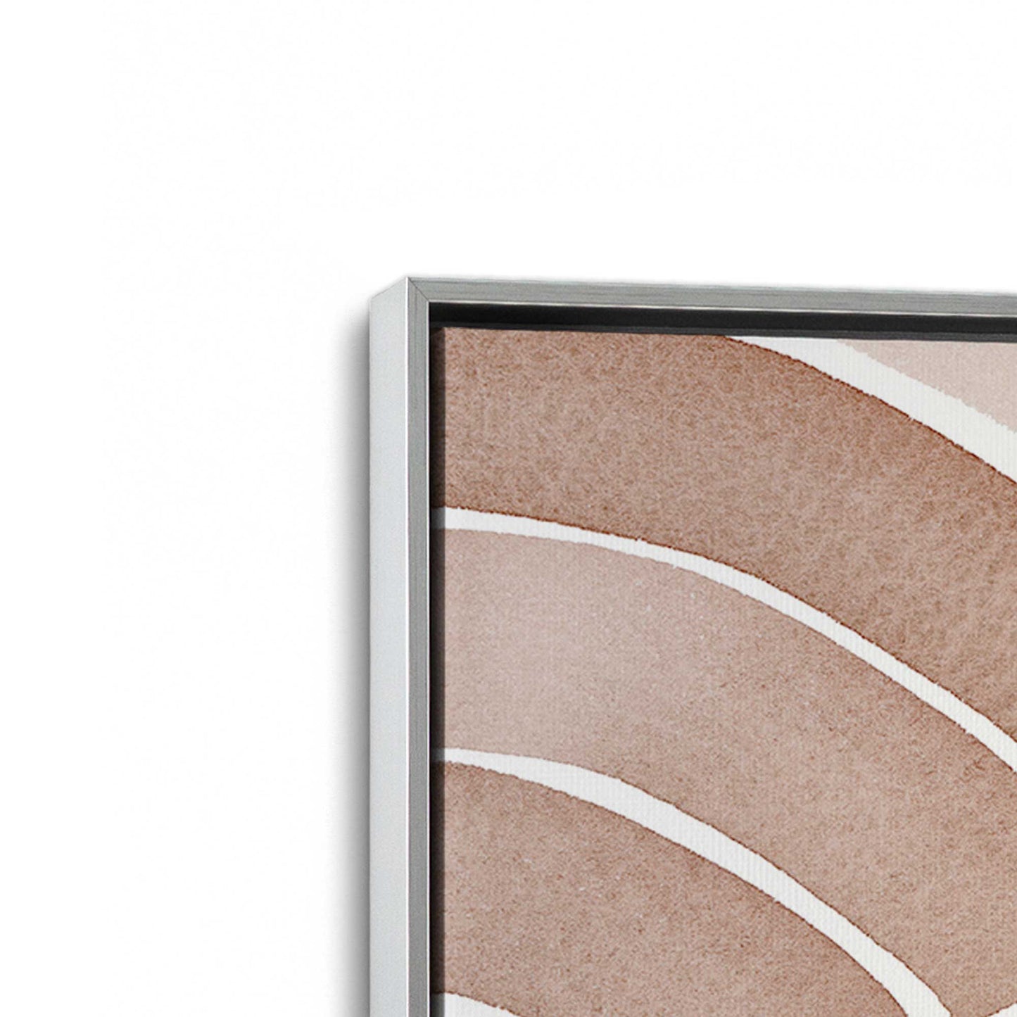 Soft Lines in Brown Canvas Print, Set of 2