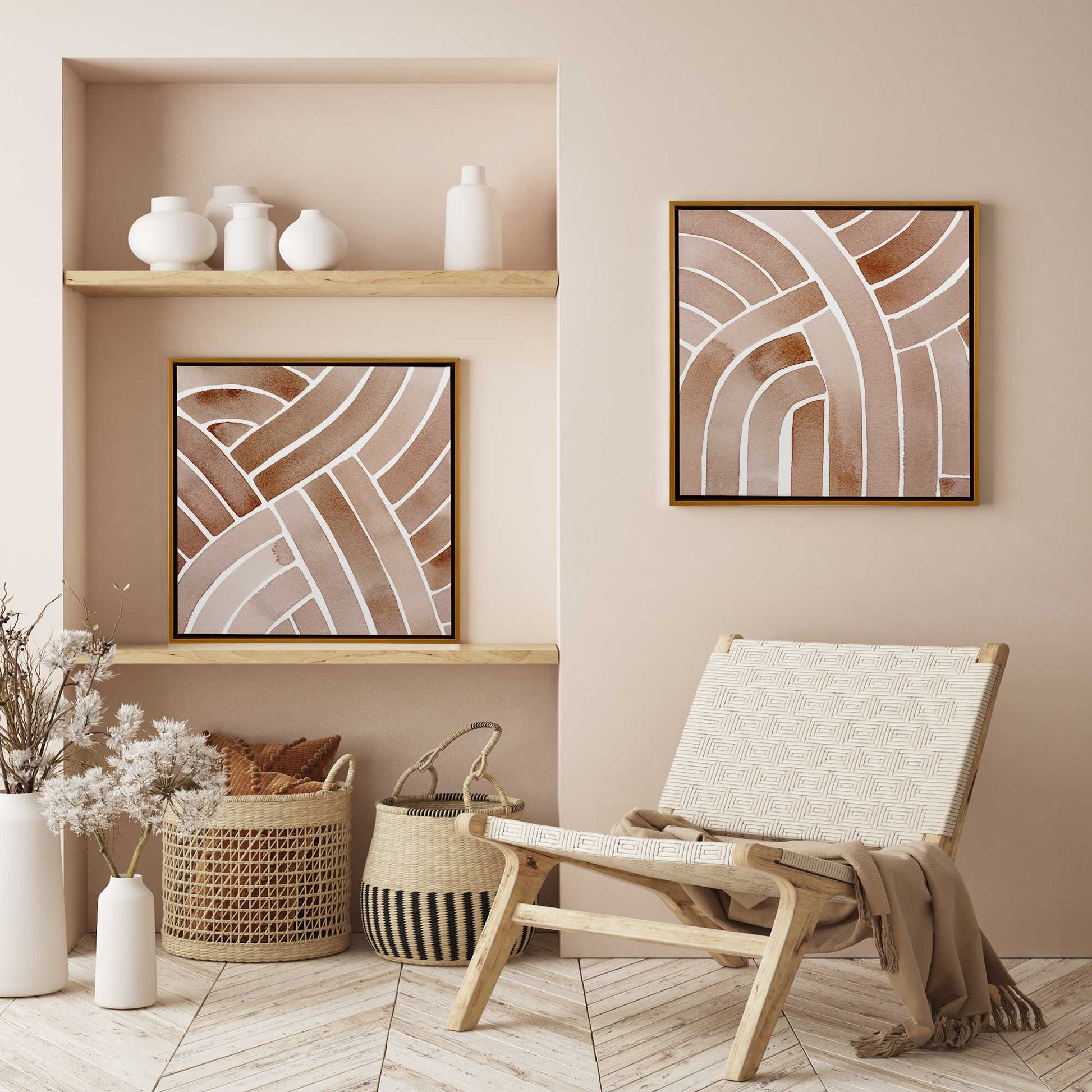 [Color:Satin Black], Picture of art in a Satin Black frame